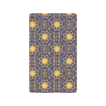 Celestial Gold Sun Face Rubber Doormat