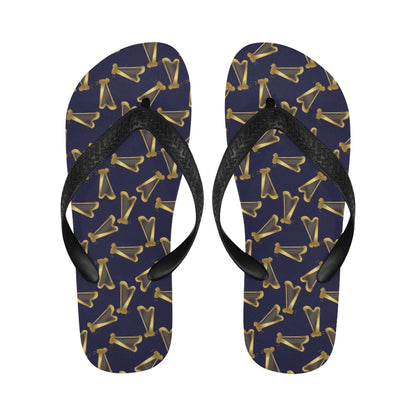 Harp Print Design LKS401 Flip Flops