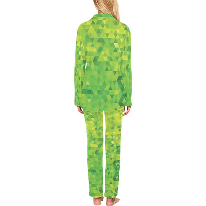 Geometric Print Design LKS402 Women's Long Pajama Set