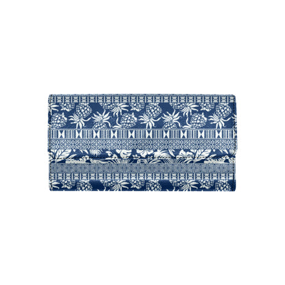 Hawaiian Themed Pattern Print Design H020 Women's Trifold Wallet