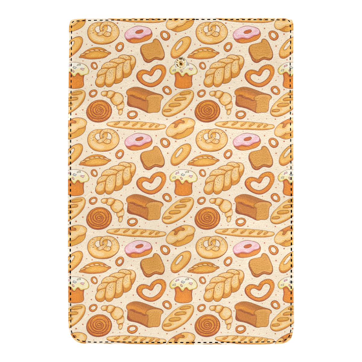 Bread Pattern Print Design 01 Women's Trifold Wallet