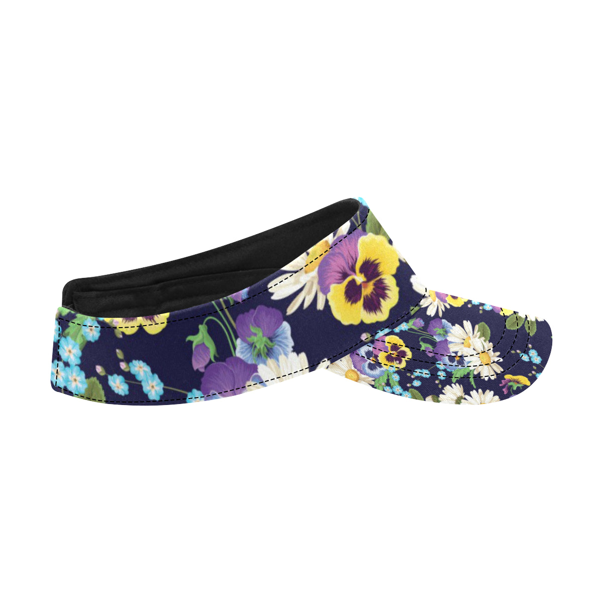 Pansy Pattern Print Design PS03 Unisex Sun Visor