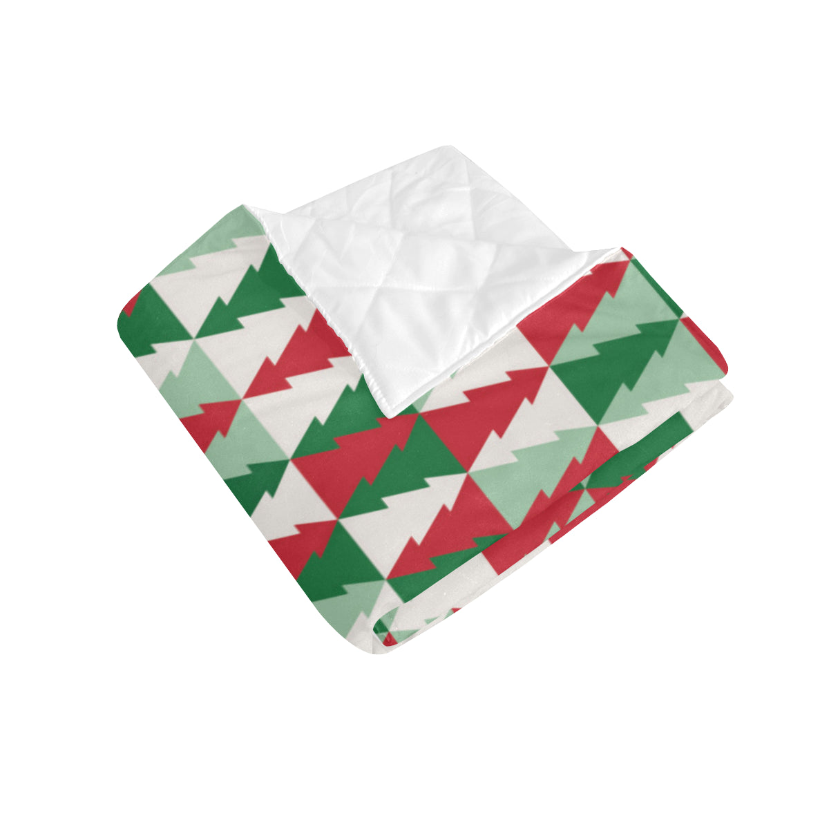Christmas Tree Pattern Print Design 01 Premium Quilt