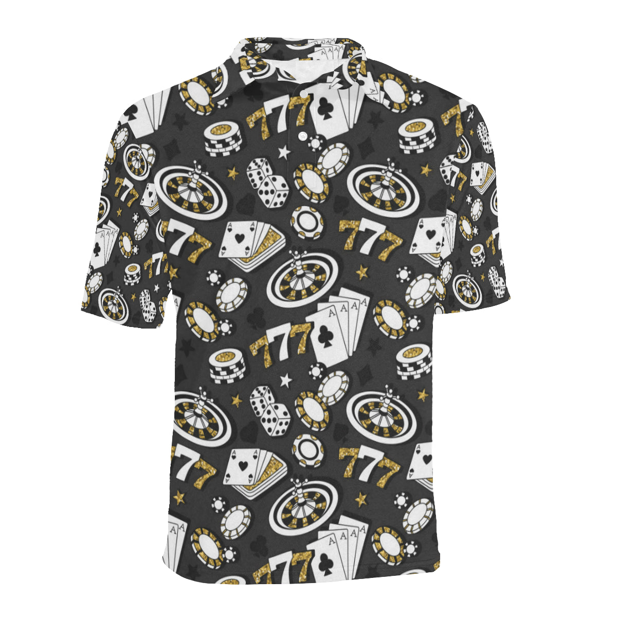 Casino Pattern Print Design 05 Men Polo Shirt