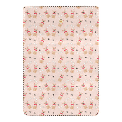 Chihuahua Pattern Print Design 04 Women's Trifold Wallet