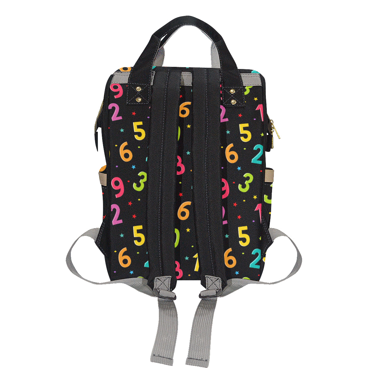 Number Pattern Print Design A04 Diaper Bag Backpack