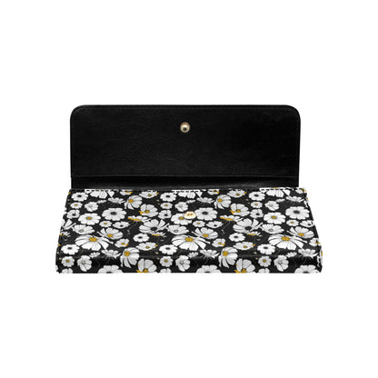 Daisy Pattern Print Design 02 Women's Trifold Wallet