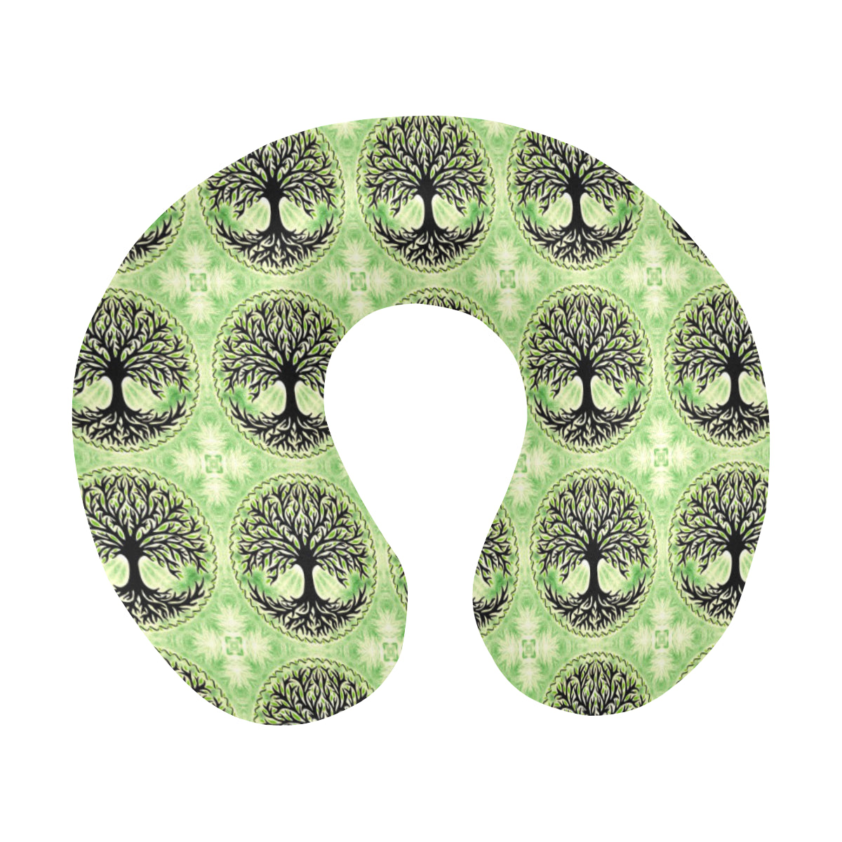 Celtic Pattern Print Design 010 U-Shaped Travel Neck Pillow