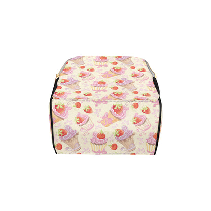 Strawberry Pink CupCake Diaper Bag Backpack