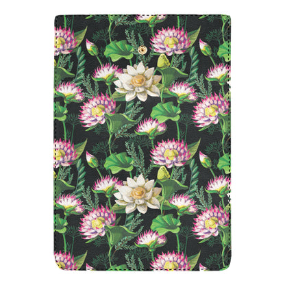 Water Lily Pattern Print Design WL010 Women's Trifold Wallet