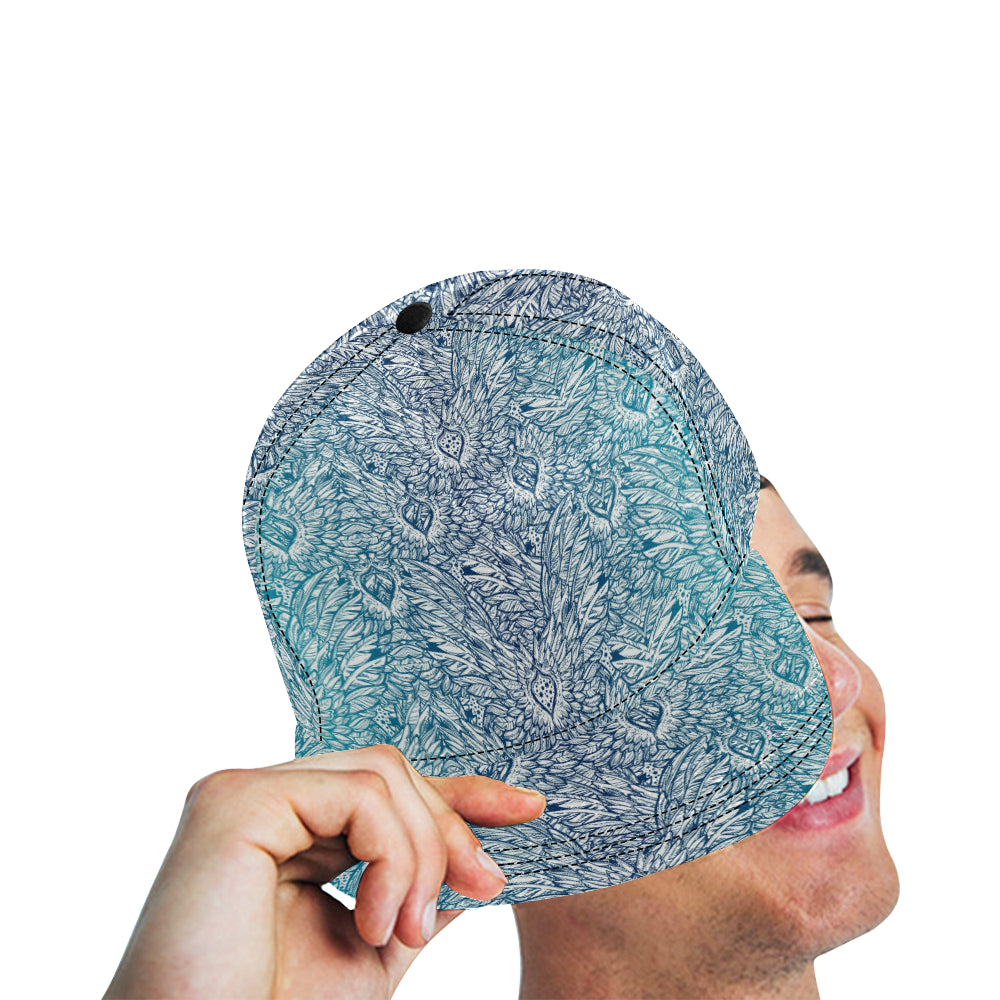 Angel Wings Boho Design Themed Print Snapback Cap