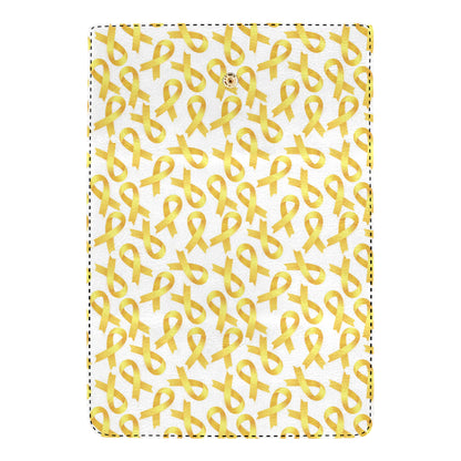 Childhood cancer Pattern Print Design 02 Women's Trifold Wallet
