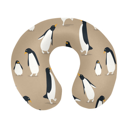 Penguin Pattern Print Design A01 U-Shaped Travel Neck Pillow