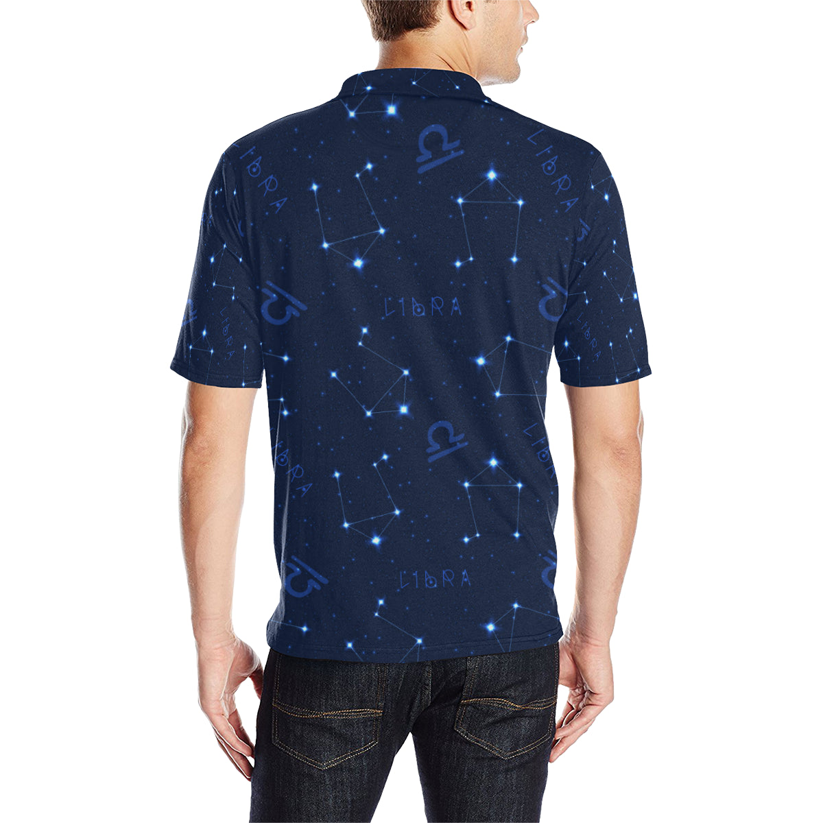 Libra Pattern Print Design 04 Men Polo Shirt