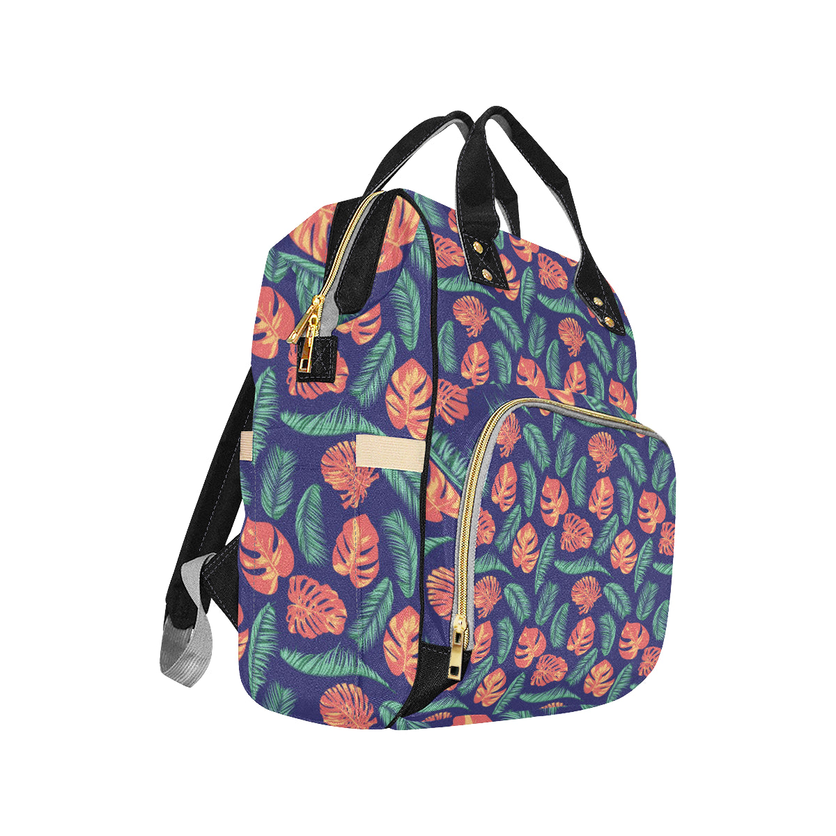 Palm Leaves Pattern Print Design PL011 Diaper Bag Backpack