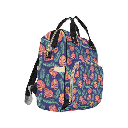 Palm Leaves Pattern Print Design PL011 Diaper Bag Backpack