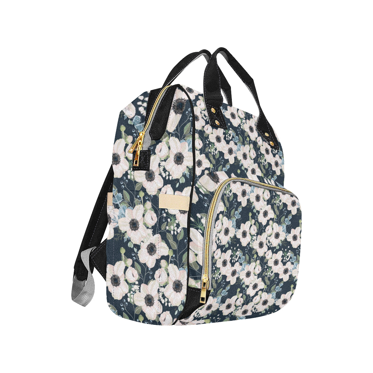 Anemone Pattern Print Design AM02 Diaper Bag Backpack