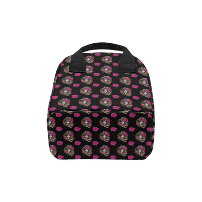 Day of the Dead Makeup Girl Insulated Lunch Bag