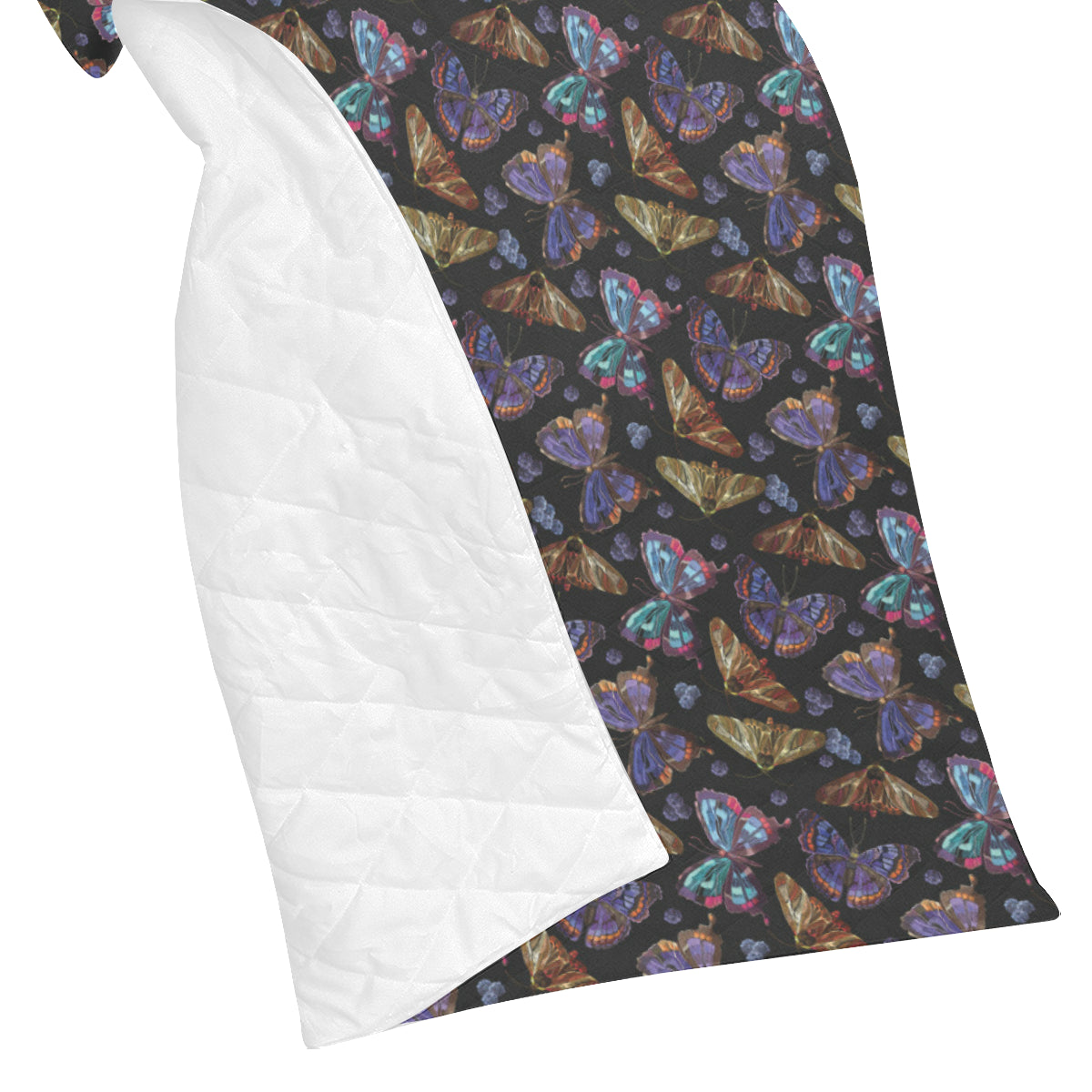 Butterfly Pattern Print Design 013 Premium Quilt