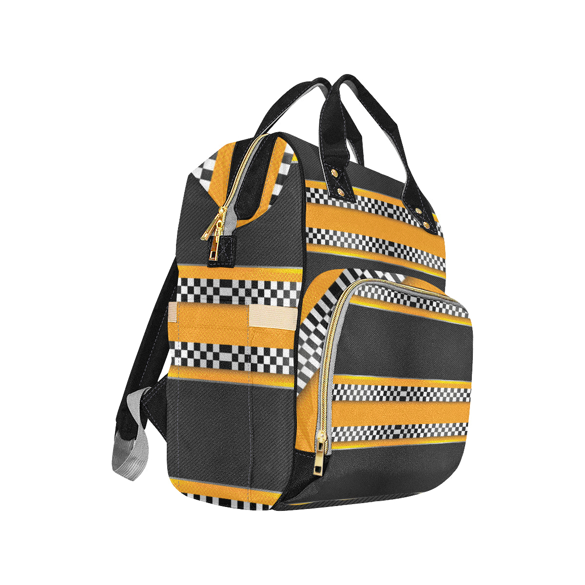 Checkered Pattern Print Design 01 Diaper Bag Backpack