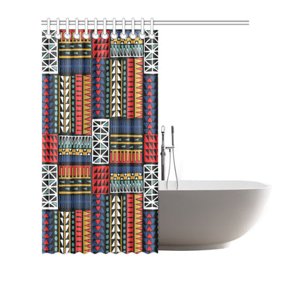 Kente Pattern Print Design 02 Shower Curtain