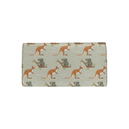 Koala Pattern Print Design 03 Women's Trifold Wallet
