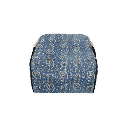 Jean Paisley Pattern Print Design 01 Diaper Bag Backpack