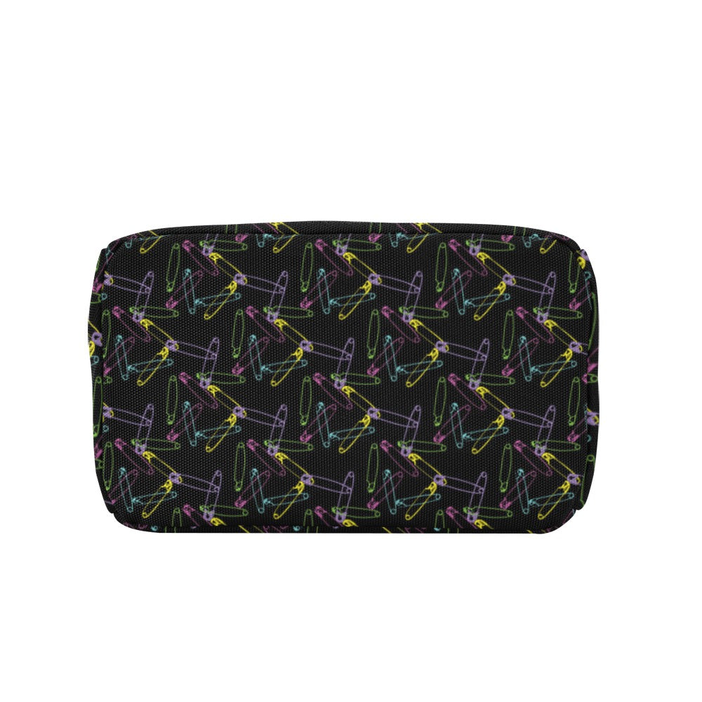 Safety Pin Print Design LKS304 Insulated Lunch Bag