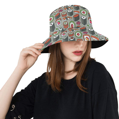 Sushi Print Design LKS301 Unisex Bucket Hat