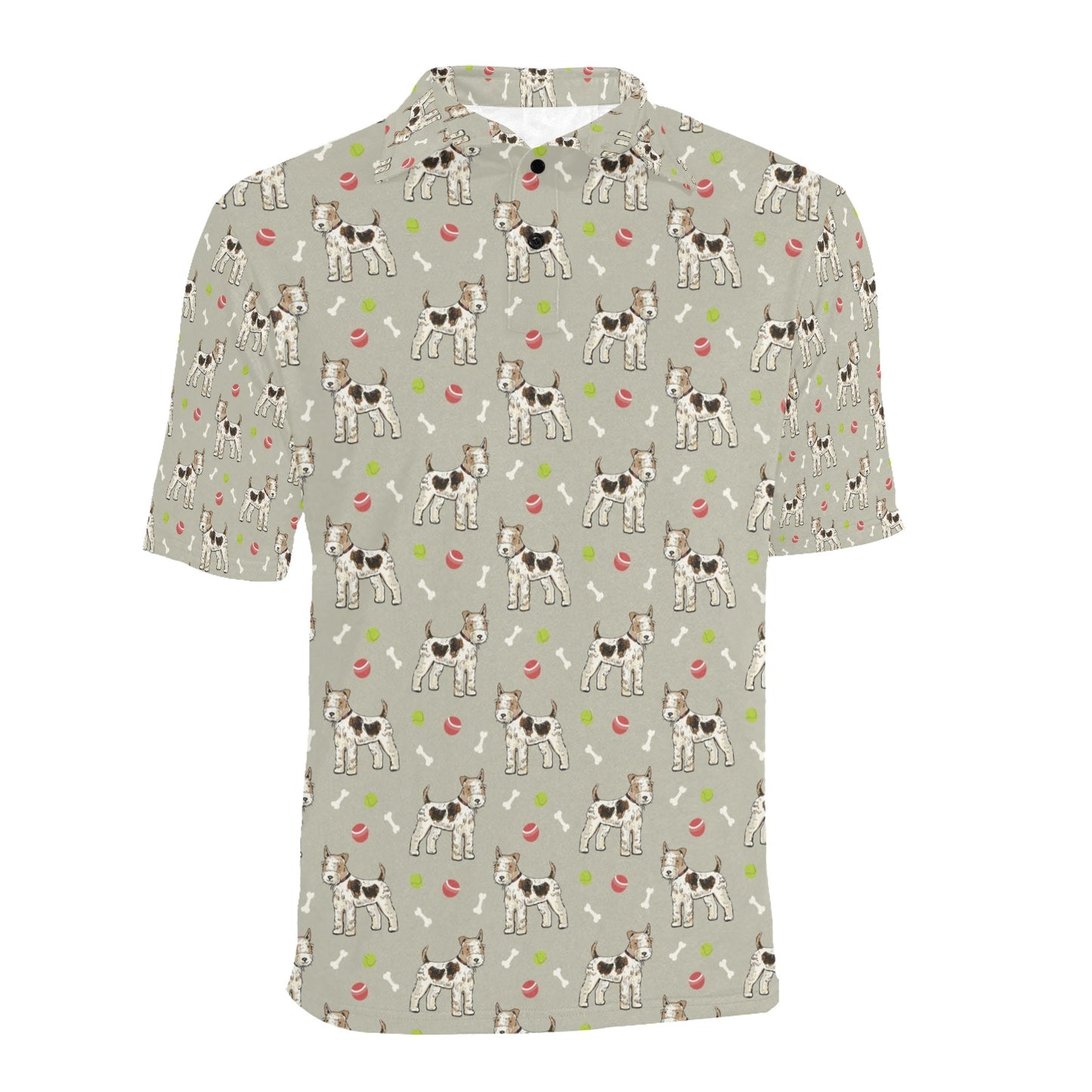Toy Fox Terriers Print Design LKS301 Men Polo Shirt