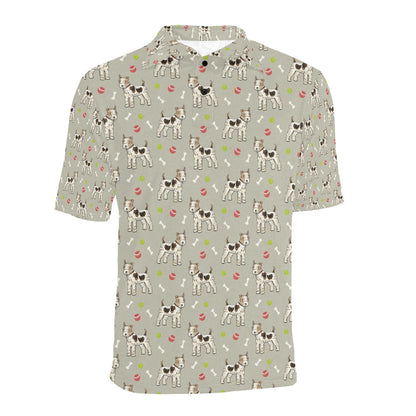 Toy Fox Terriers Print Design LKS301 Men Polo Shirt