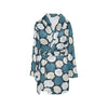 Seashell Print Design LKS3013 Women's Fleece Robe