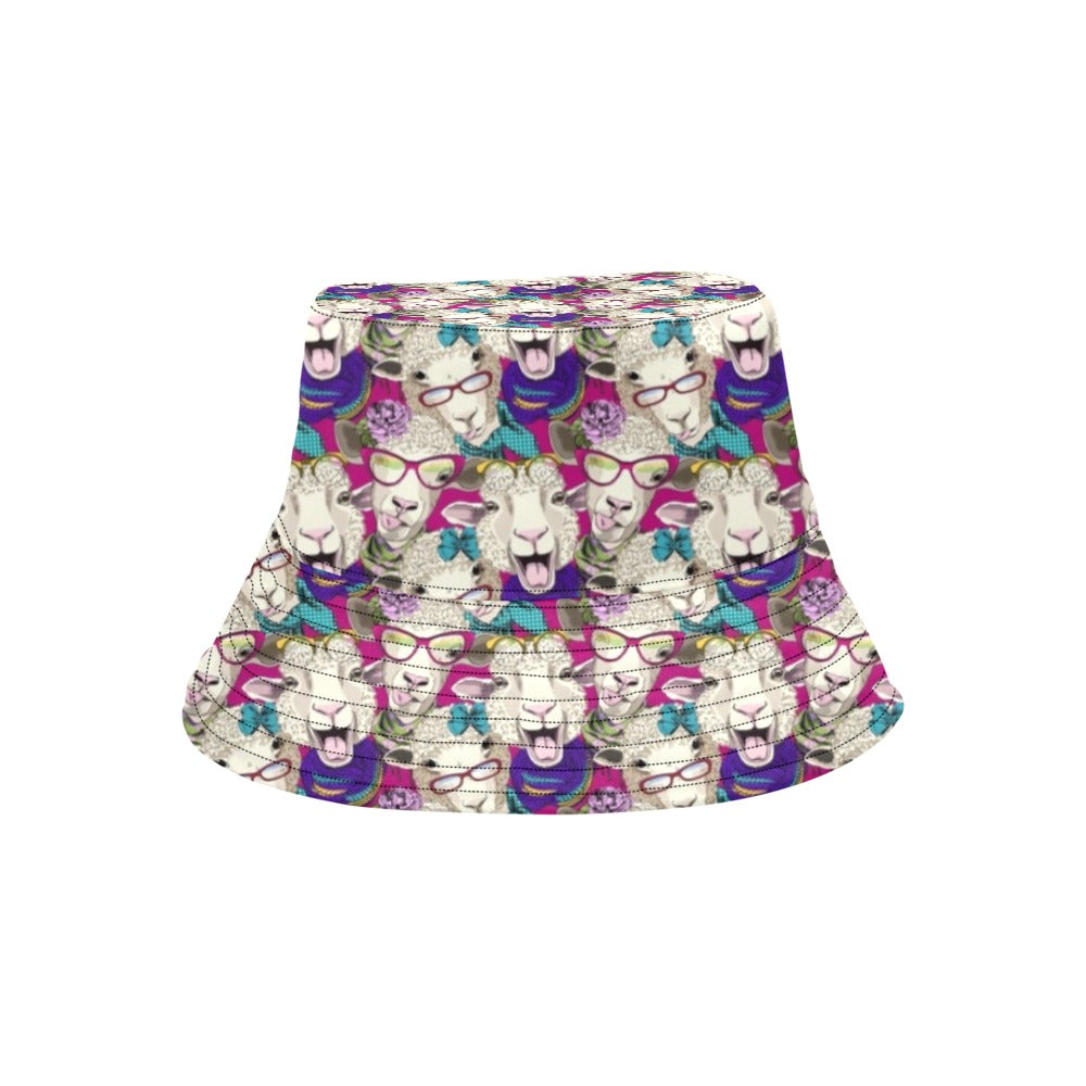 Sheep Print Design LKS403 Unisex Bucket Hat