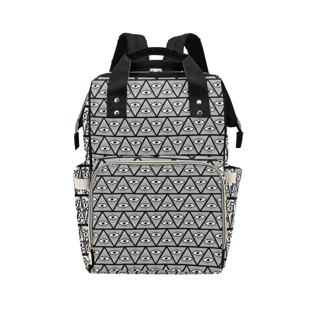 Third Eye Pattern Print Design LKS304 Diaper Bag Backpack