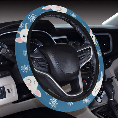 Goat Print Design LKS402 Steering Wheel Cover with Elastic Edge