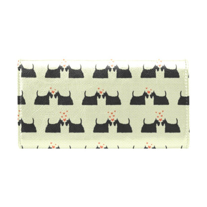 Scottish Terriers Print Design LKS304 Women's Trifold Wallet
