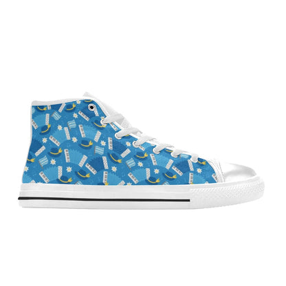 Accordion Print Design LKS401 Men's High Top Canvas Shoes