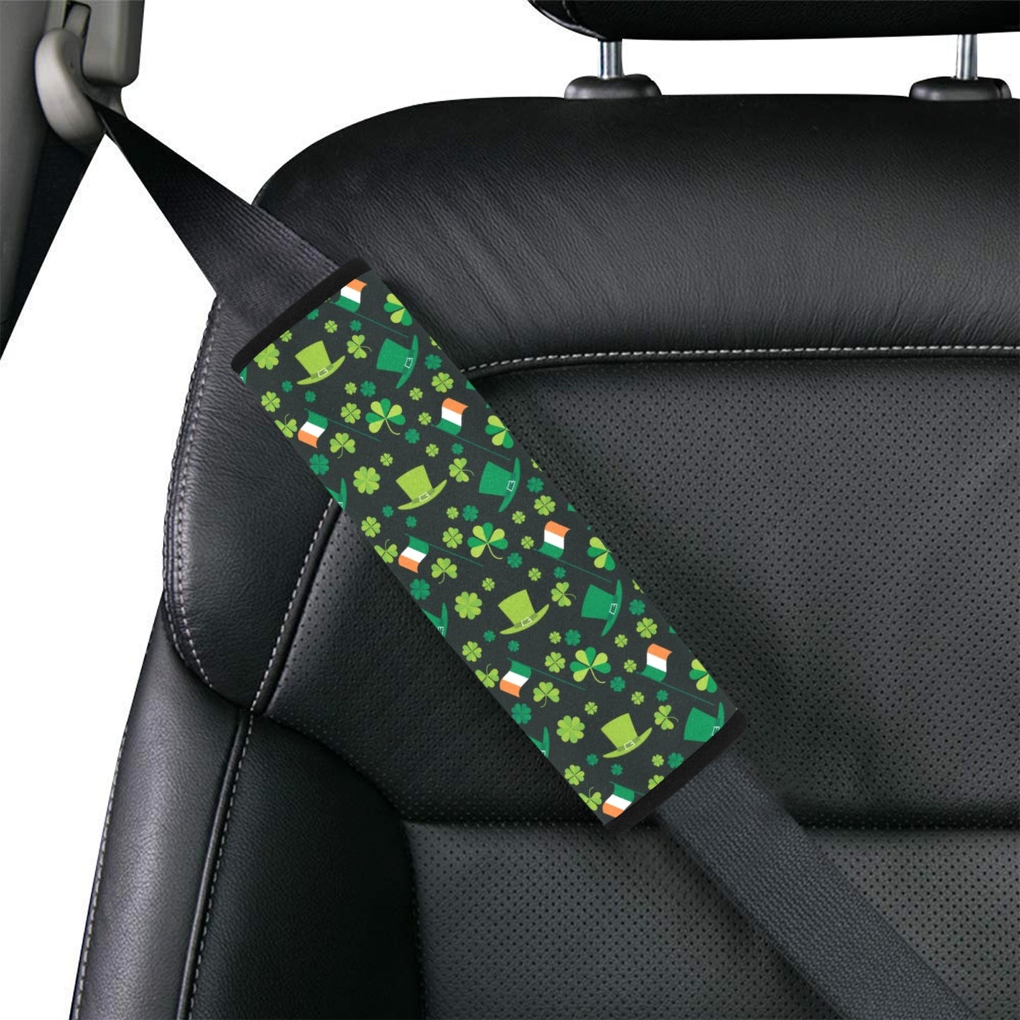 Shamrock Saint Patrick's Day Print Design LKS304 Car Seat Belt Cover