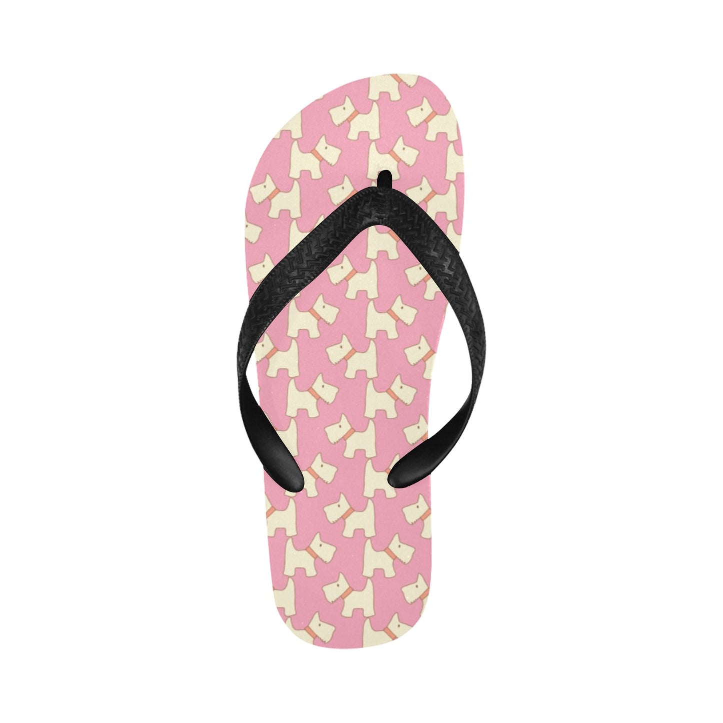 Scottish Terriers Print Design LKS306 Flip Flops