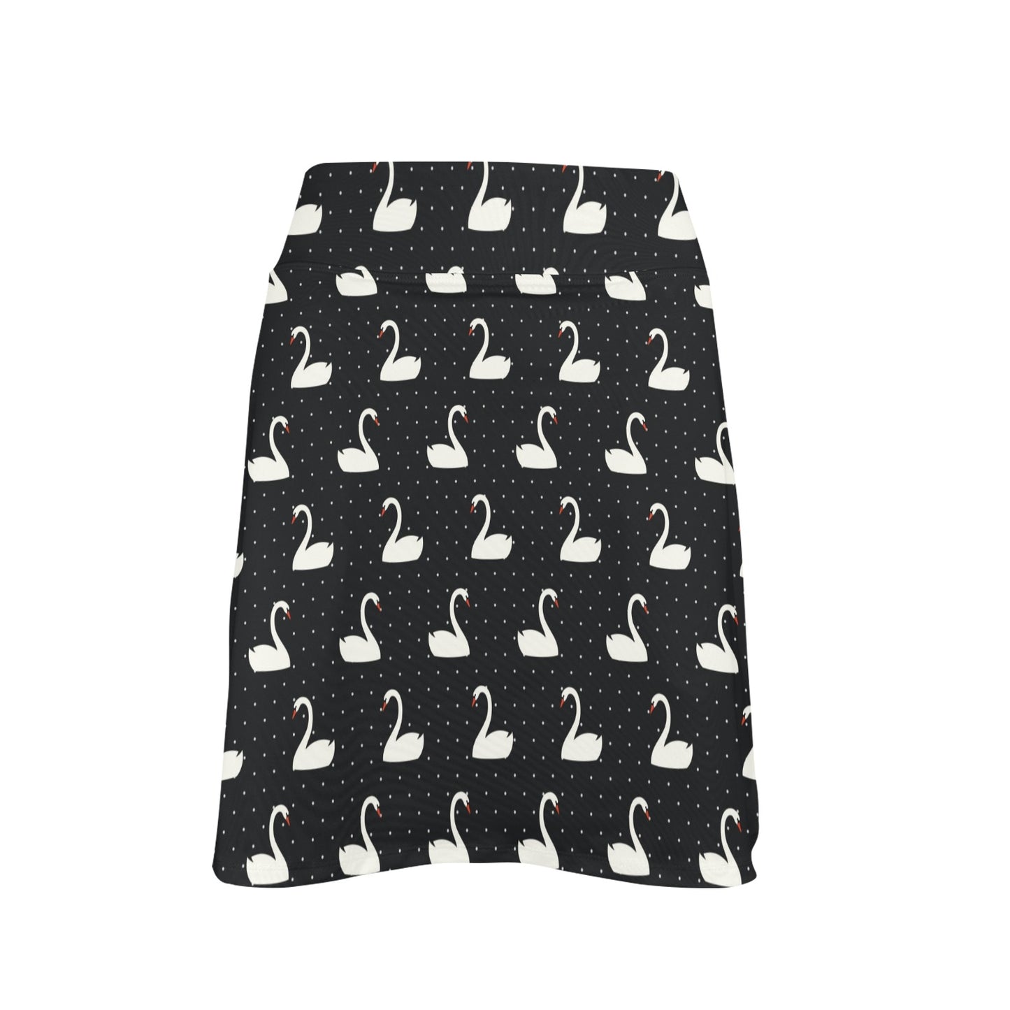 Swan Print Design LKS401 17" Golf & Pickleball Skort with Pockets