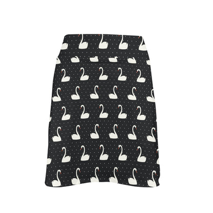 Swan Print Design LKS401 17" Golf & Pickleball Skort with Pockets