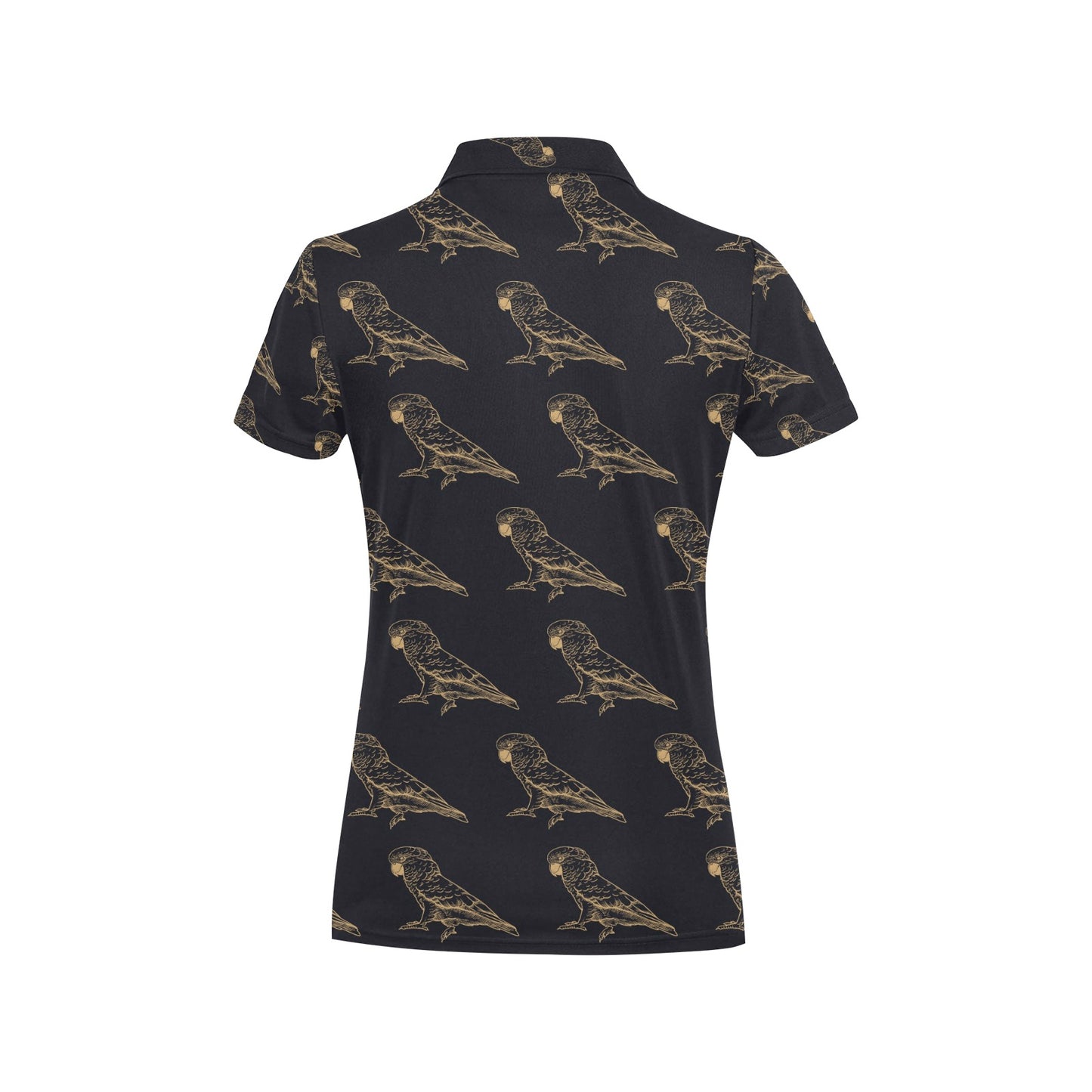 Parakeet Pattern Print Design A04 Women's Polo Shirt