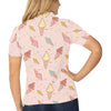 Ice Cream Pattern Print Design 02 Women's Polo Shirt