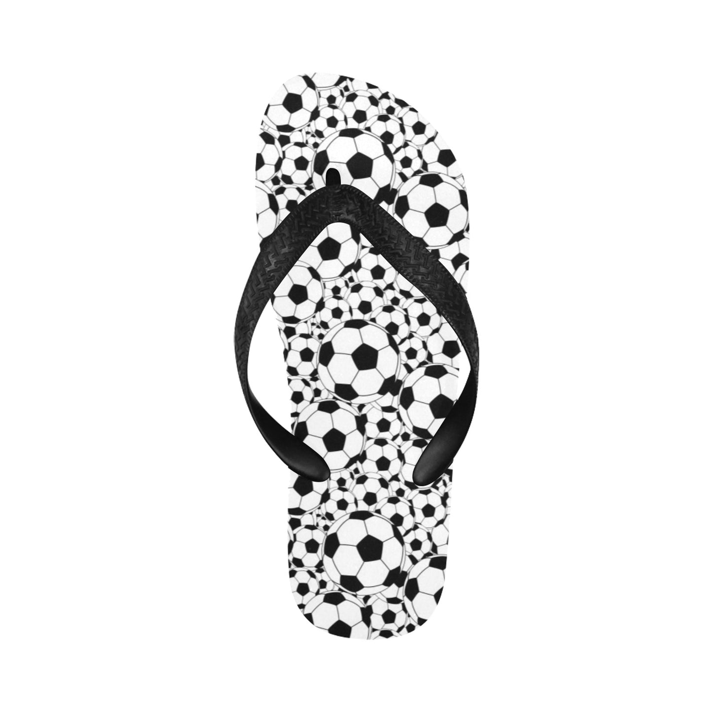 Soccer Ball Print Design LKS301 Flip Flops