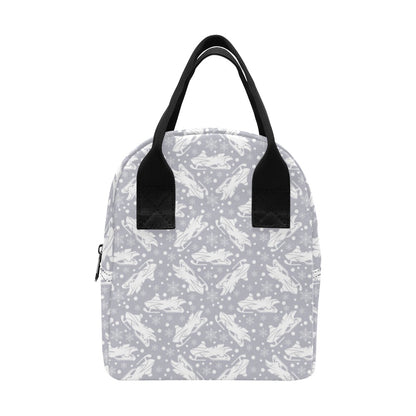 Snowmobile Print Design LKS302 Insulated Lunch Bag