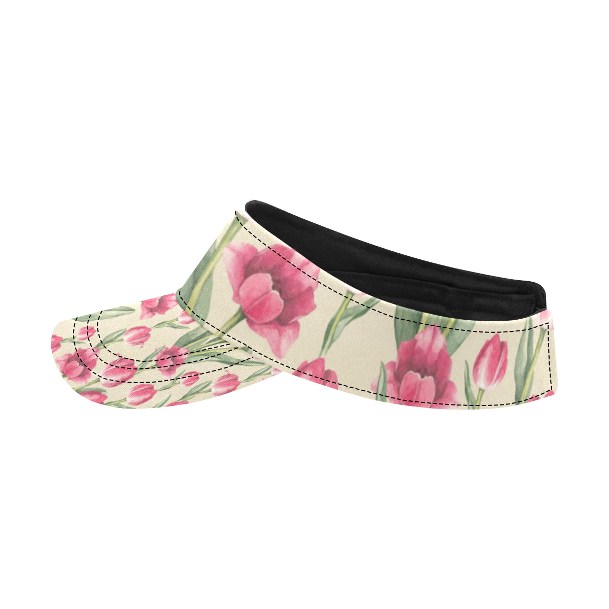 Tulip Pink Pattern Print Design TP06 Unisex Sun Visor