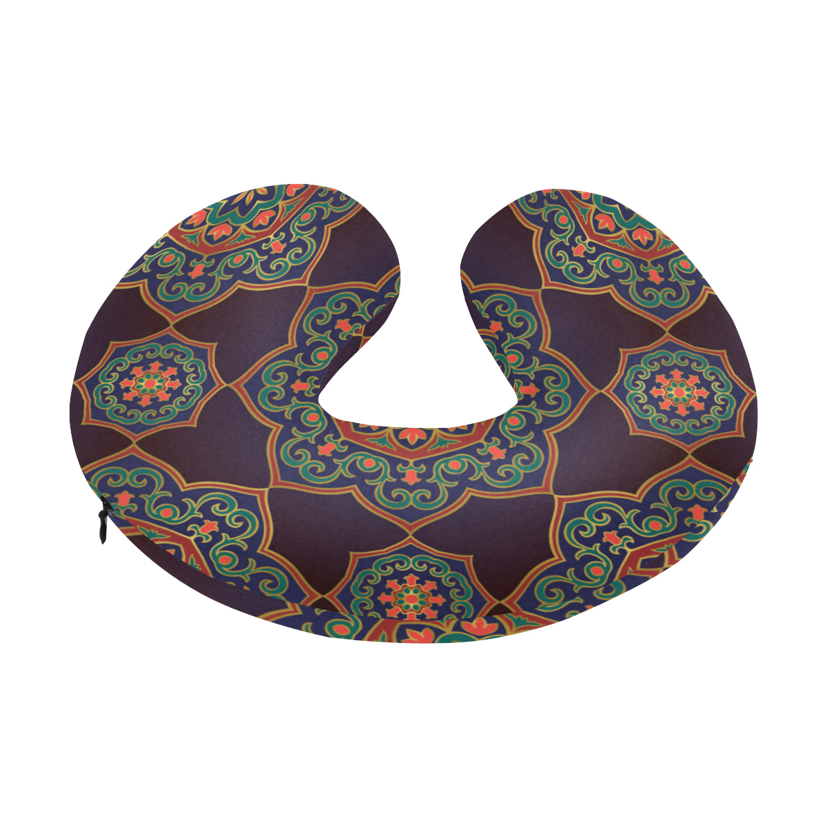 Medallion Pattern Print Design 03 U-Shaped Travel Neck Pillow