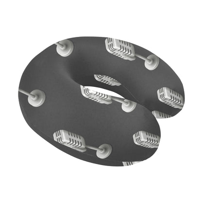Microphone Vintage Pattern Print Design 01 U-Shaped Travel Neck Pillow