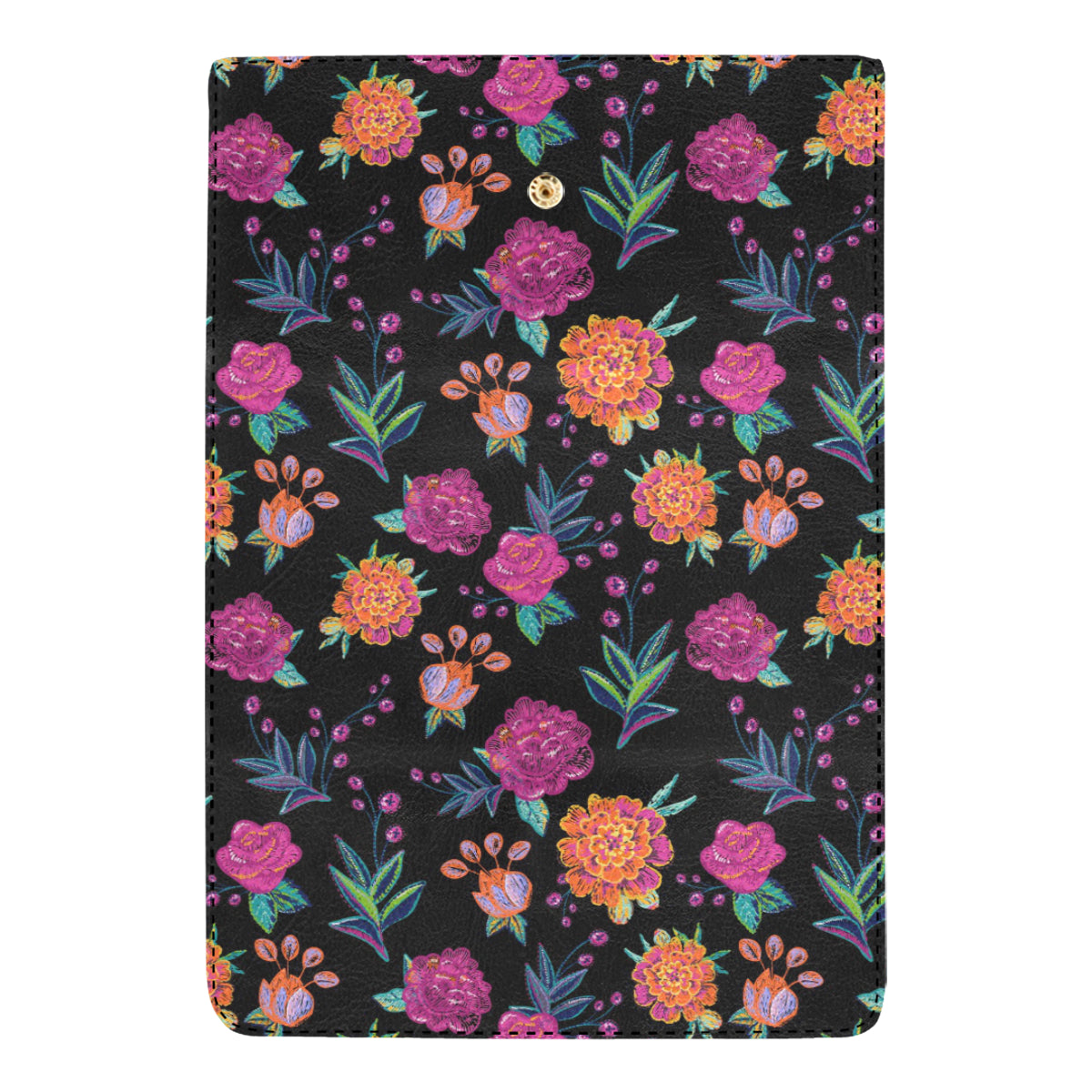 Marigold Pattern Print Design MR02 Women's Trifold Wallet
