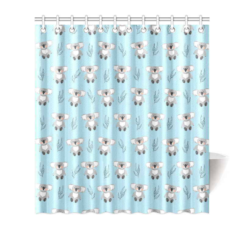 Koala Pattern Print Design 01 Shower Curtain